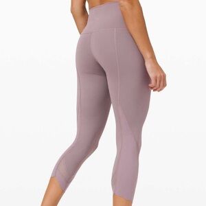 Lululemon Wunder Under Crop High Rise Roll Down Scallop Luxtreme 23”